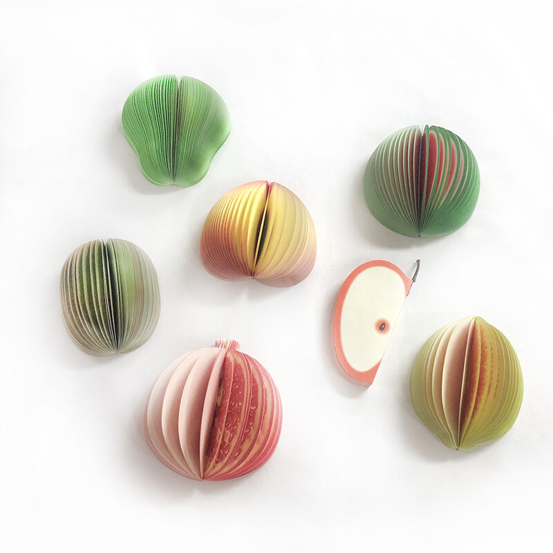 3D Fruit Shaped Sticky Notes  Memo Pad